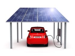 Photovoltaik Carport für Elektroautos
